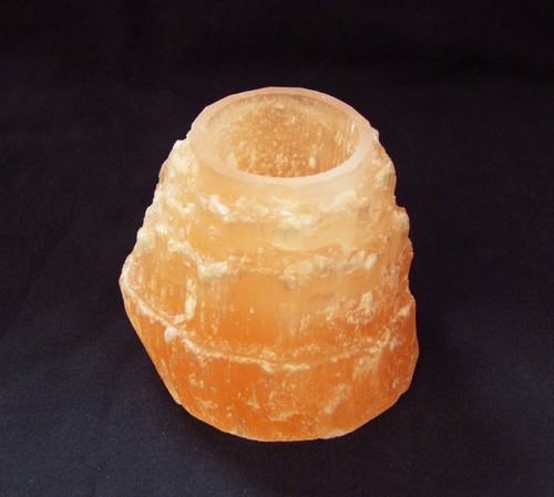 Tealight selenite arancione - tealight,