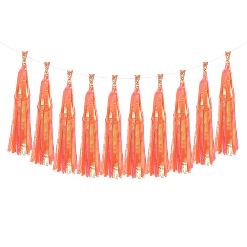 Ghirlanda nappa arancione - ghirlanda,