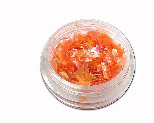 Foglio unghie arancione neon - unghie,