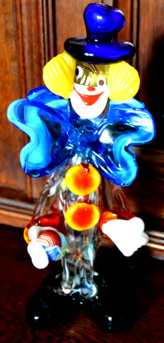 Clown con palla bottoni