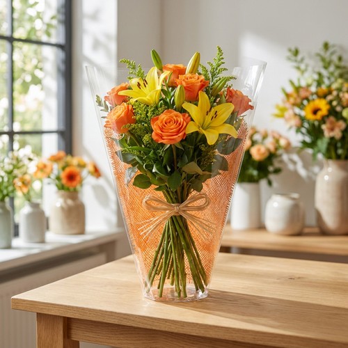Sacchetto fiori arancio - di,