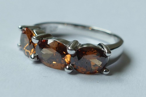 Anello pietre arancioni - anello,