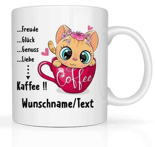 Tazza caffè con nome gatto